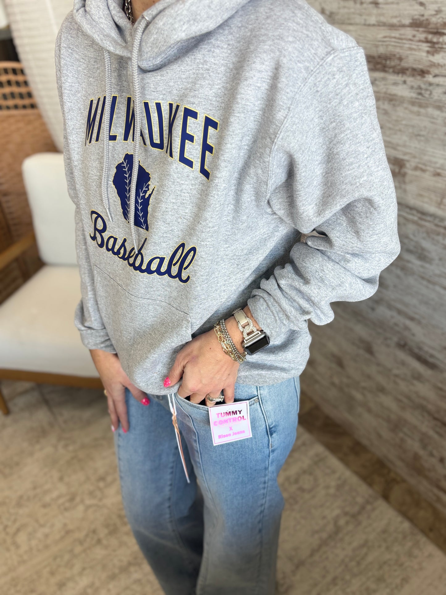 Milwaukee Baseball Port & Company Unisex Hoodie ~ 2 Colors~ 2 Styles Options
