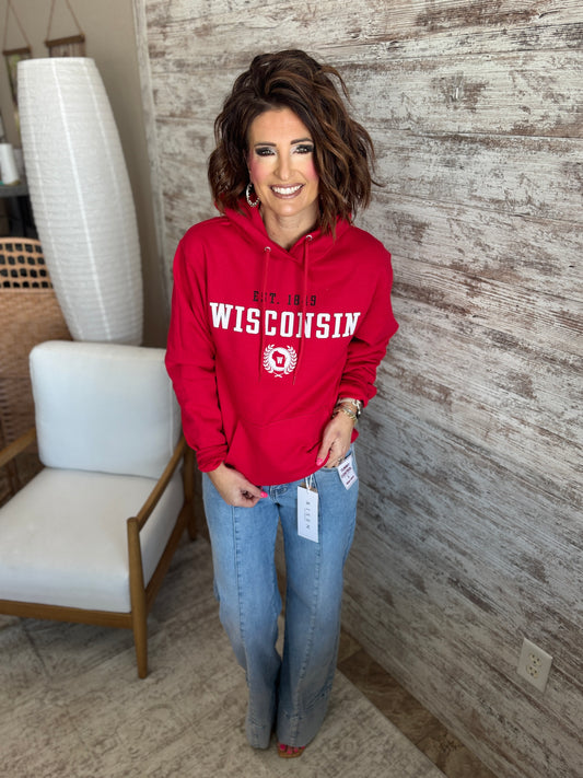 Wisconsin Port & Company Red Hoodie