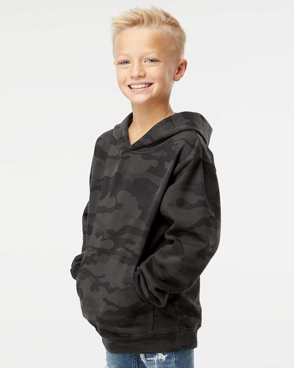 Kimberly Football Black Camo Independent Trading Hoodie ~ Youth and Unisex ~