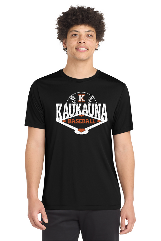Kaukauna Baseball Men's Sport-Tek® Posi-UV® Black Pro Tee~