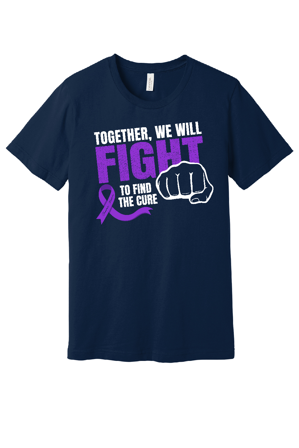 Sharon Henn Cancer Fundraiser Bella Canvas Jersey Navy Tee~ Unisex and Youth