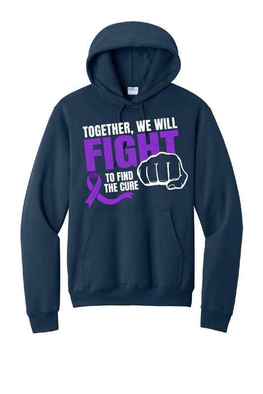 Sharon Henn Cancer Fundraiser Navy Port & Company Hoodie~ Youth and Adult