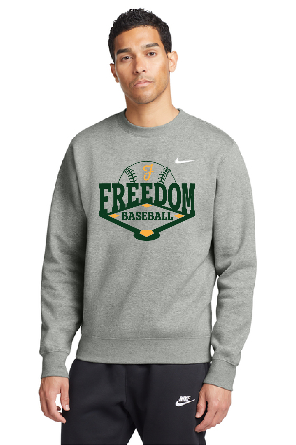Freedom Baseball Nike Crewneck ~ 2 Colors ~ Unisex ~ NEW