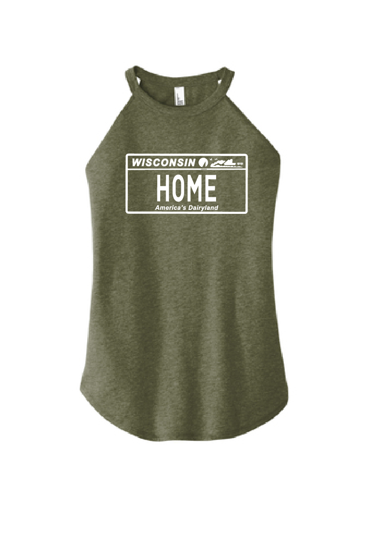 District Olive Frost High Neck Tank
