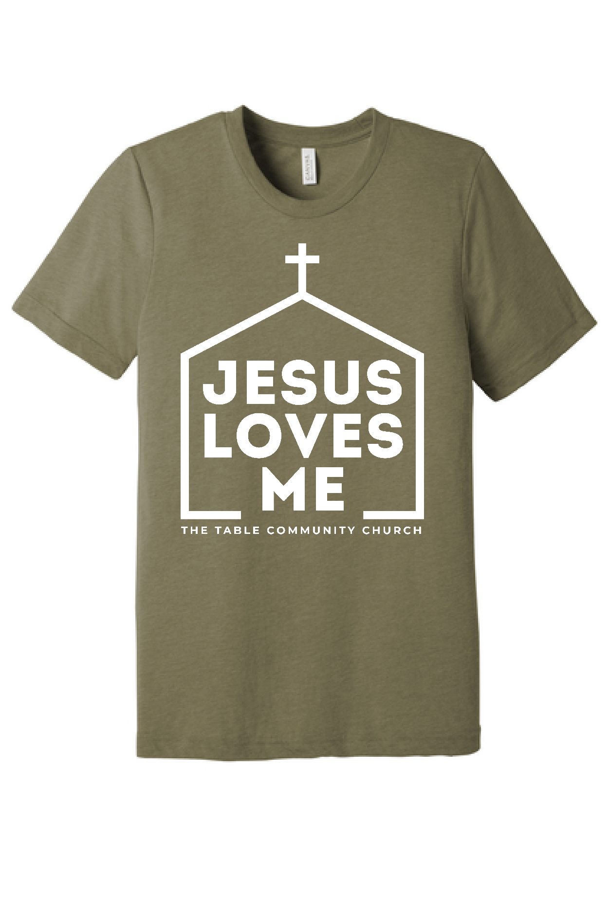 The Table Church "Jesus Loves Me" Bella Canvas Tee ~ 3 Colors ~YOUTH