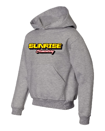 Sunrise Rise Elementary Jerzees Nublend Youth Hoodie ~ Sunrise/Kimberly Logos