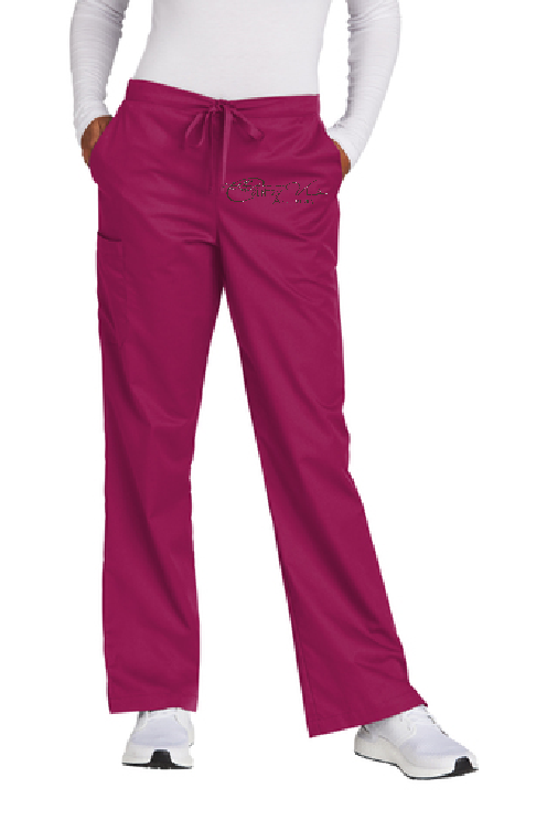 Wink Flare Leg Cargo Scrub Pant ~ Ladies