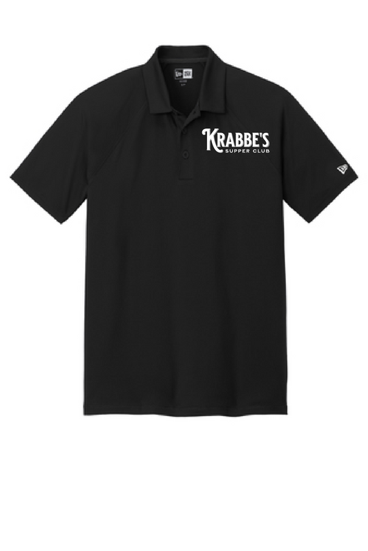 Krabbe's New Era Black Golf Polo~ Men's