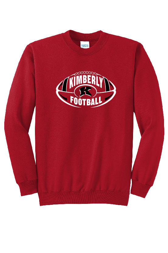 Kimberly Football Port & Company Crew ~2 Colors~  Youth and Adult