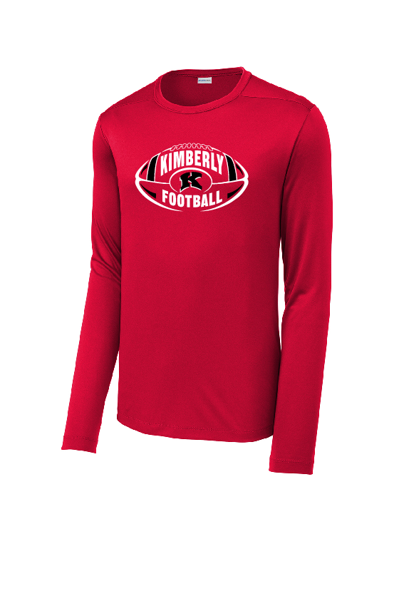 Kimberly Football Men's Sport-Tek ® Posi-UV ® Pro Long Sleeve Tee ~ 2 Colors