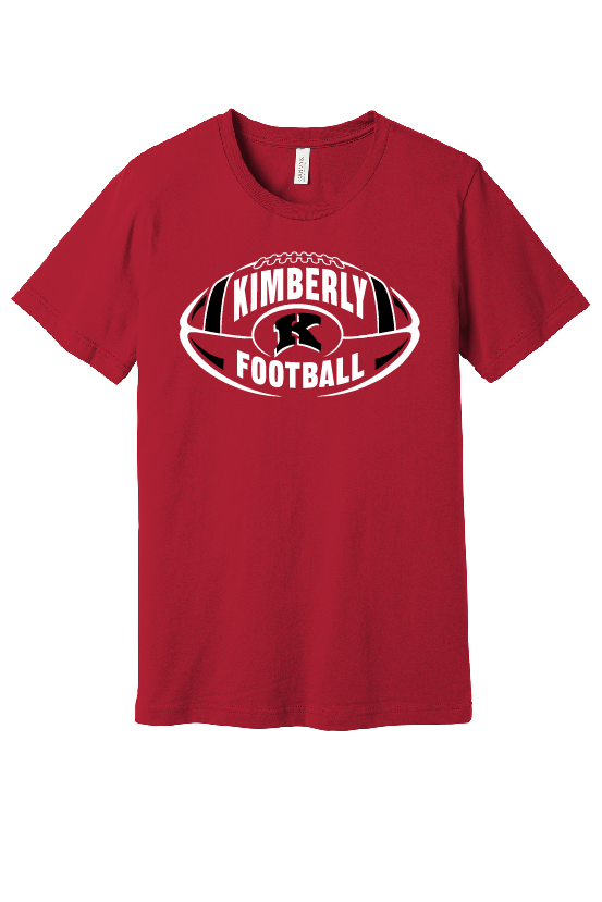 Kimberly Football Bella Canvas Tee~ Youth and Adult~2 Colors