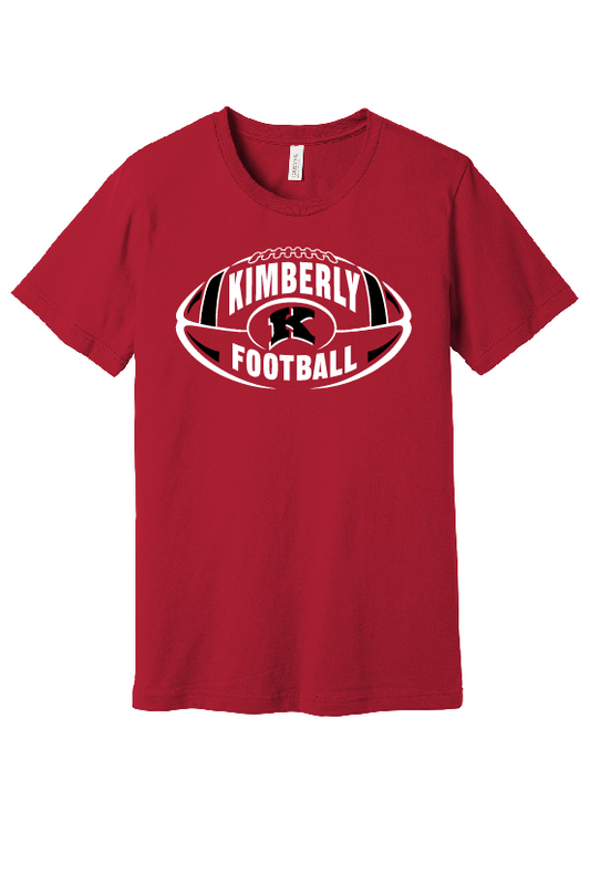 Kimberly Football Bella Canvas Tee~ Youth and Adult~2 Colors