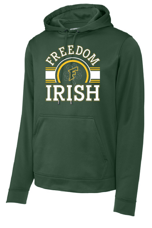 Freedom Irish Forest Sport-Tek® Sport-Wick® Fleece Hooded Pullover ~ Men's