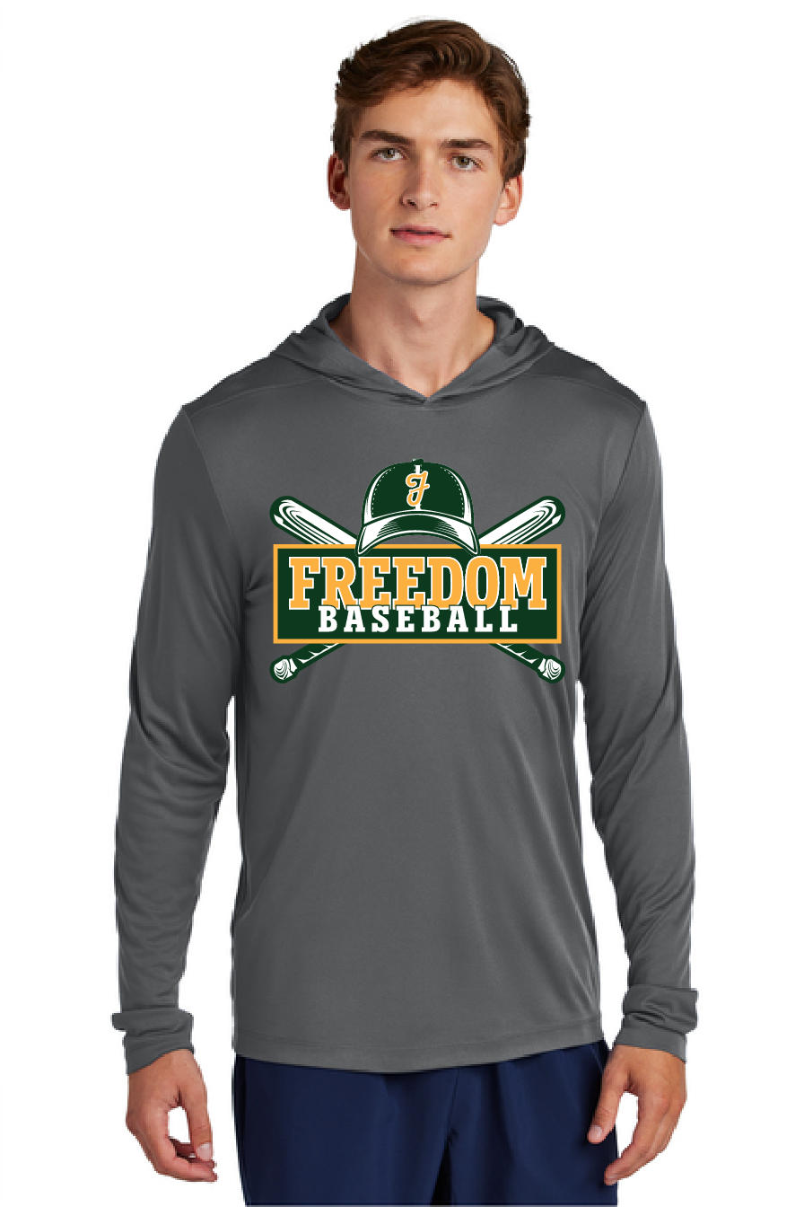Freedom Baseball Sport-Tek® Posi-UV® Pro Long Sleeve Hoodie~ 2 Colors~ Men's~ NEW