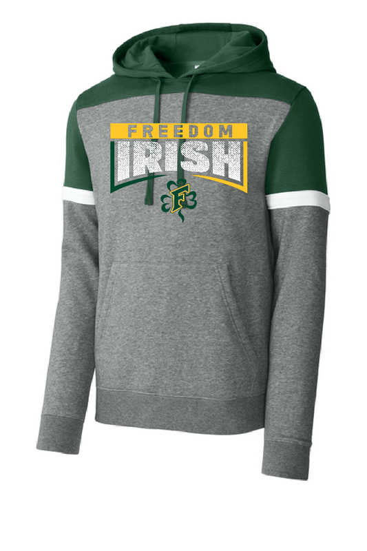 Freedom Irish Forest Sport-Tek® Drive Fleece Colorblock Hoodie ~ Men's