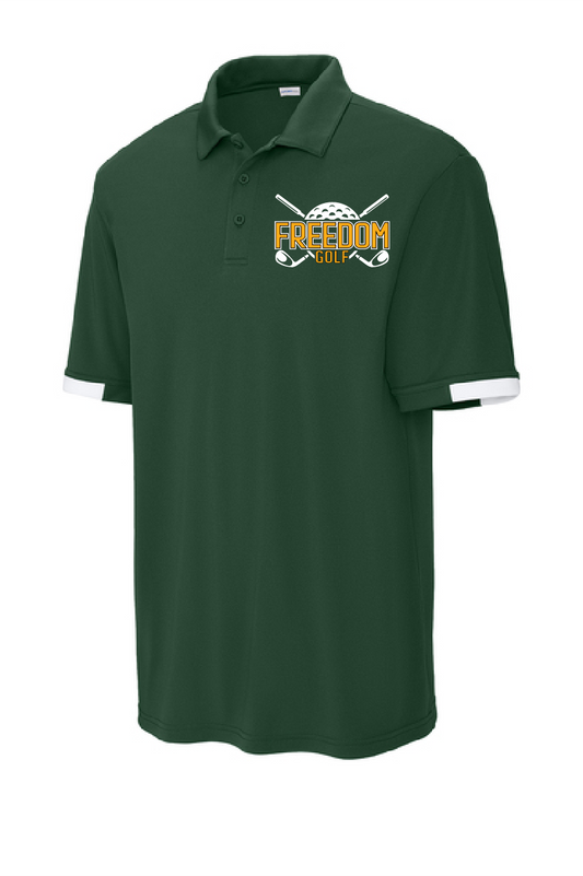 Freedom Golf Sport-Tek® Club Forest Colorblock Polo