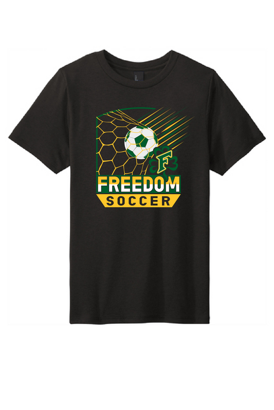 Freedom Soccer District Perfect Black Tri  Tee~ Unisex/Youth