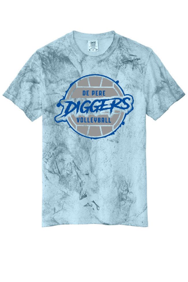 De Pere Diggers Comfort Colors Ocean Dyed Tee ~ Adult & Youth