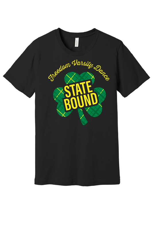 Freedom Dance State Bound Bella Canvas Black Tee