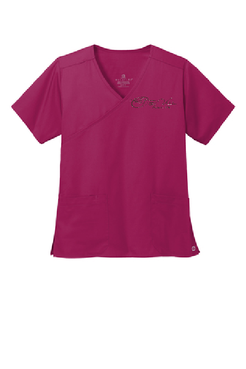 Wink Wrap Scrub Top ~ Ladies