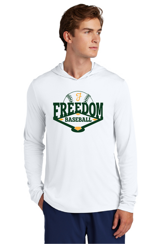 Freedom Baseball Sport-Tek® Posi-UV® Pro Long Sleeve Hoodie~ 2 Colors~ Men's~ NEW