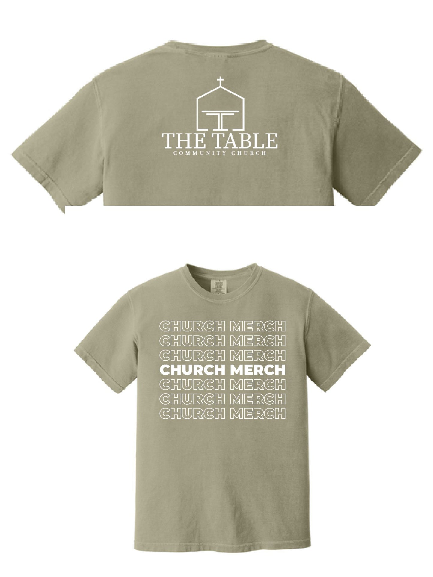 The Table Church Comfort Colors Heavyweight Tee ~ 4 Colors ~ Unisex