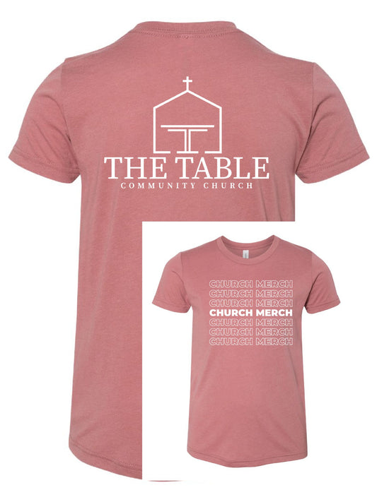 The Table Church Bella Canvas Triblend Tee ~ 3 Colors ~ Youth