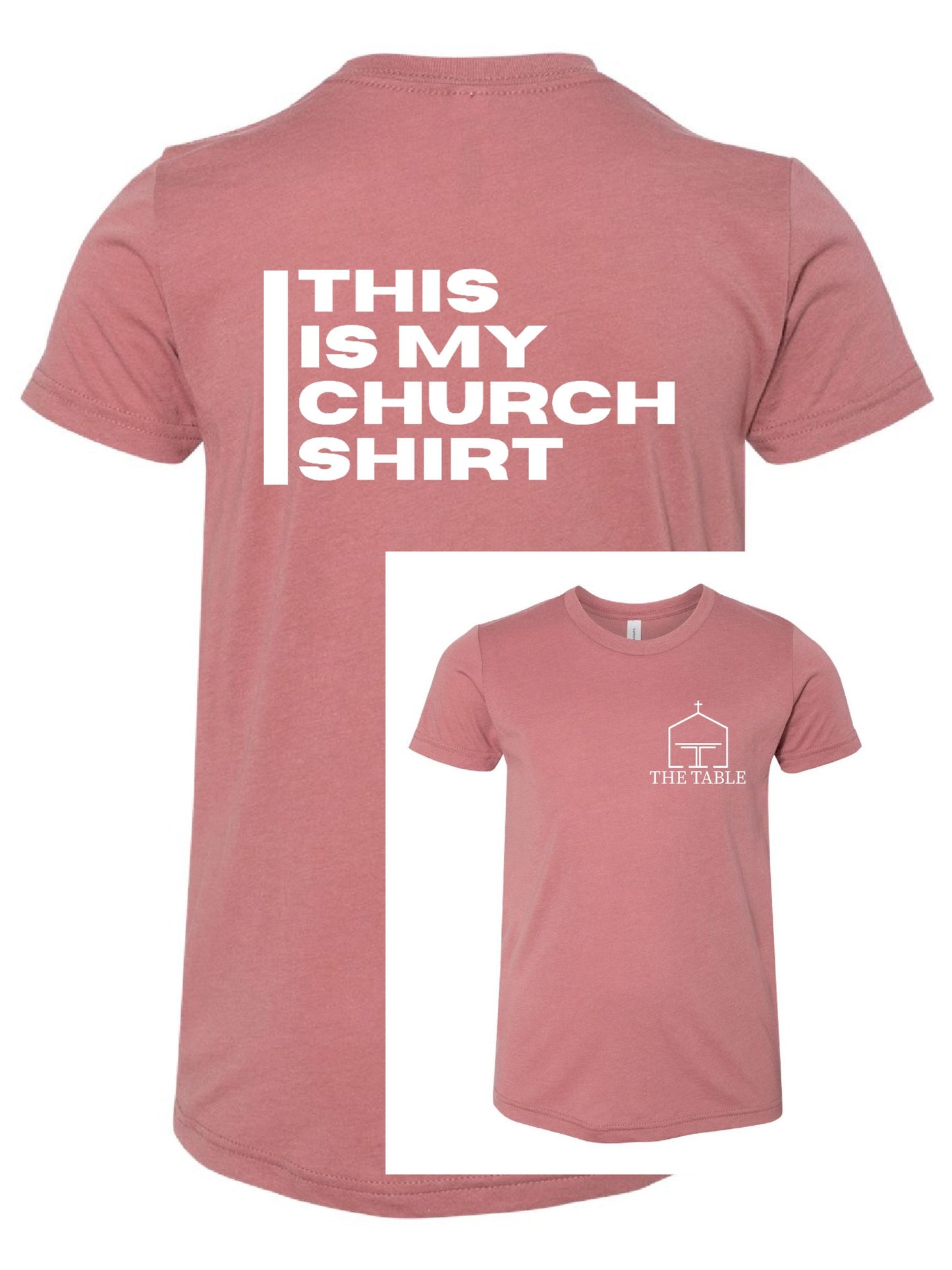 The Table Church Bella Canvas Triblend Tee ~ 3 Colors~ YOUTH