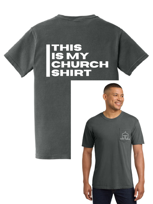 The Table Church Comfort Colors Pocket Tee ~ 3 Colors ~ Unisex