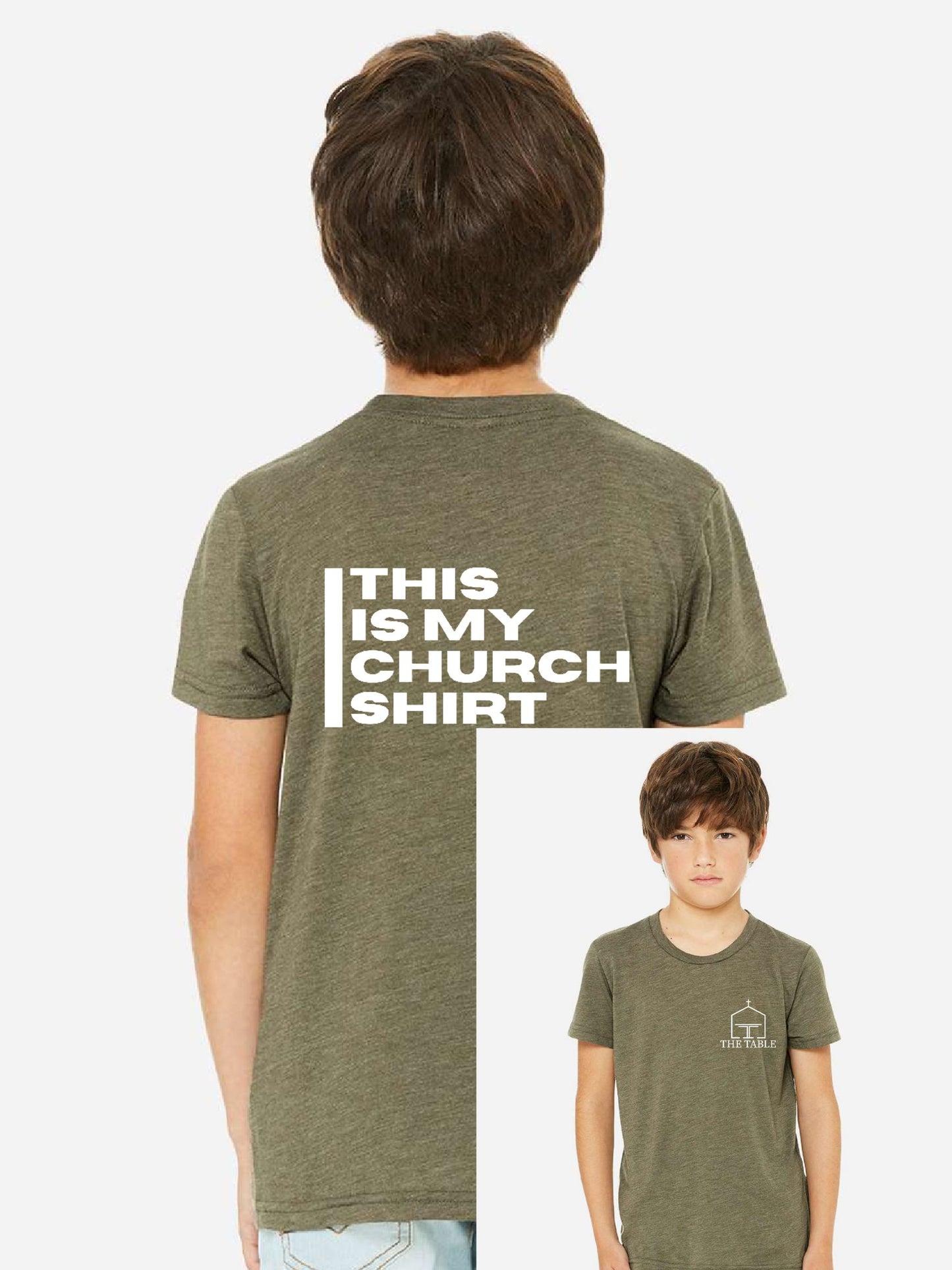 The Table Church Bella Canvas Triblend Tee ~ 3 Colors~ YOUTH