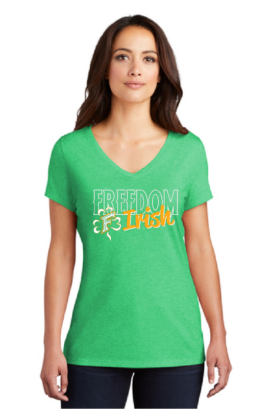 Ladies District V Neck Tee ~ Several Colors and Options