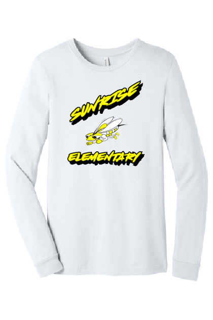 Sunrise Elementary Bella Canvas Long Sleeve  ~ Unisex ~ Sunrise Logos