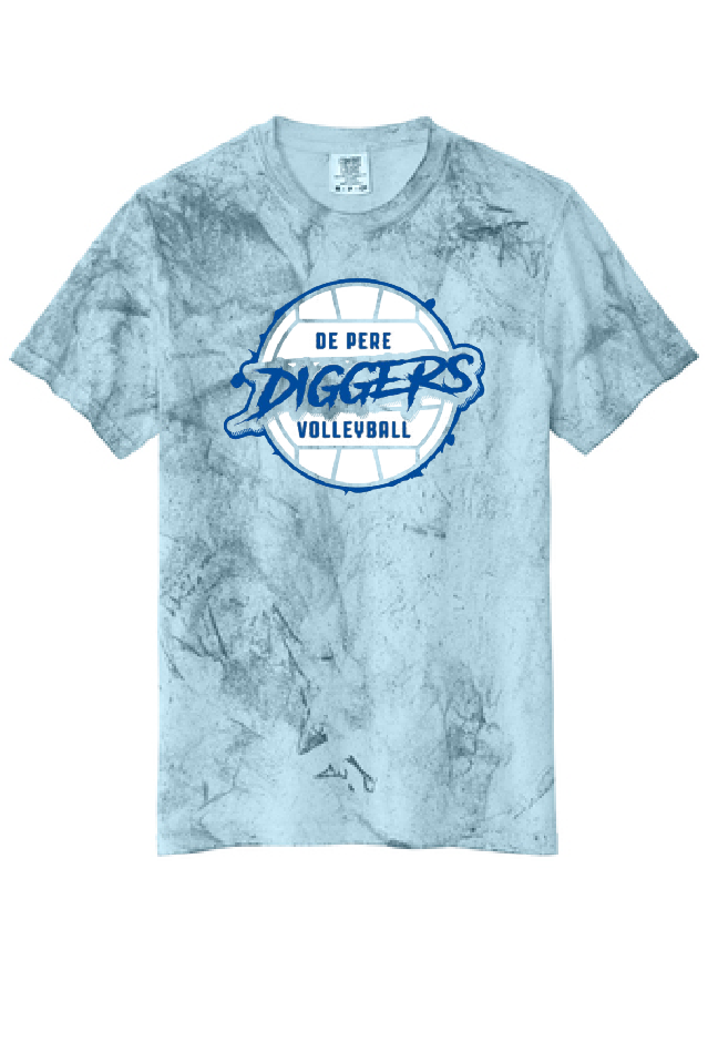 De Pere Diggers Comfort Colors Ocean Dyed Tee ~ Adult & Youth