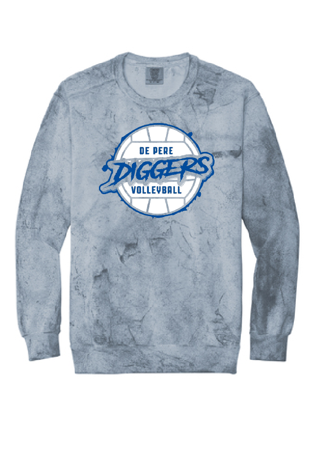 De Pere Diggers Comfort Colors Ocean Crewneck ~ Adult