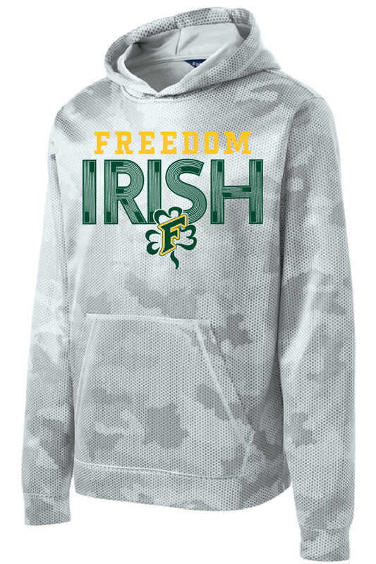 Freedom Irish Sport-Tek® Youth Sport-Wick® CamoHex Fleece Hooded Pullover ~ Youth