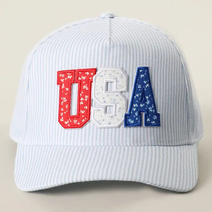 USA Letter Patch Trucker Hat~