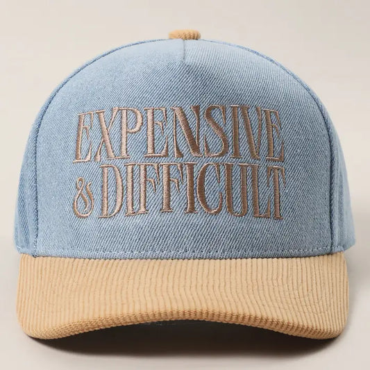 Expensive Difficult Denim Corduroy Trucker Hat