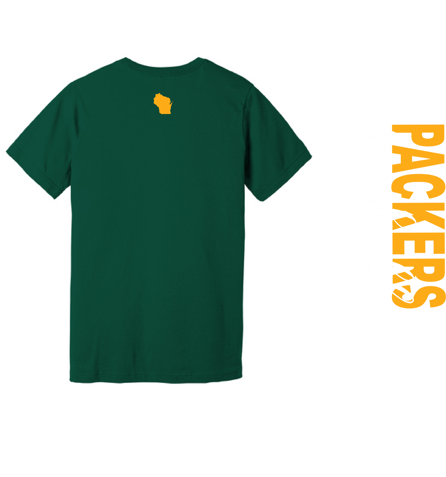 Packers Football Bella Canvas Forest Green Tee