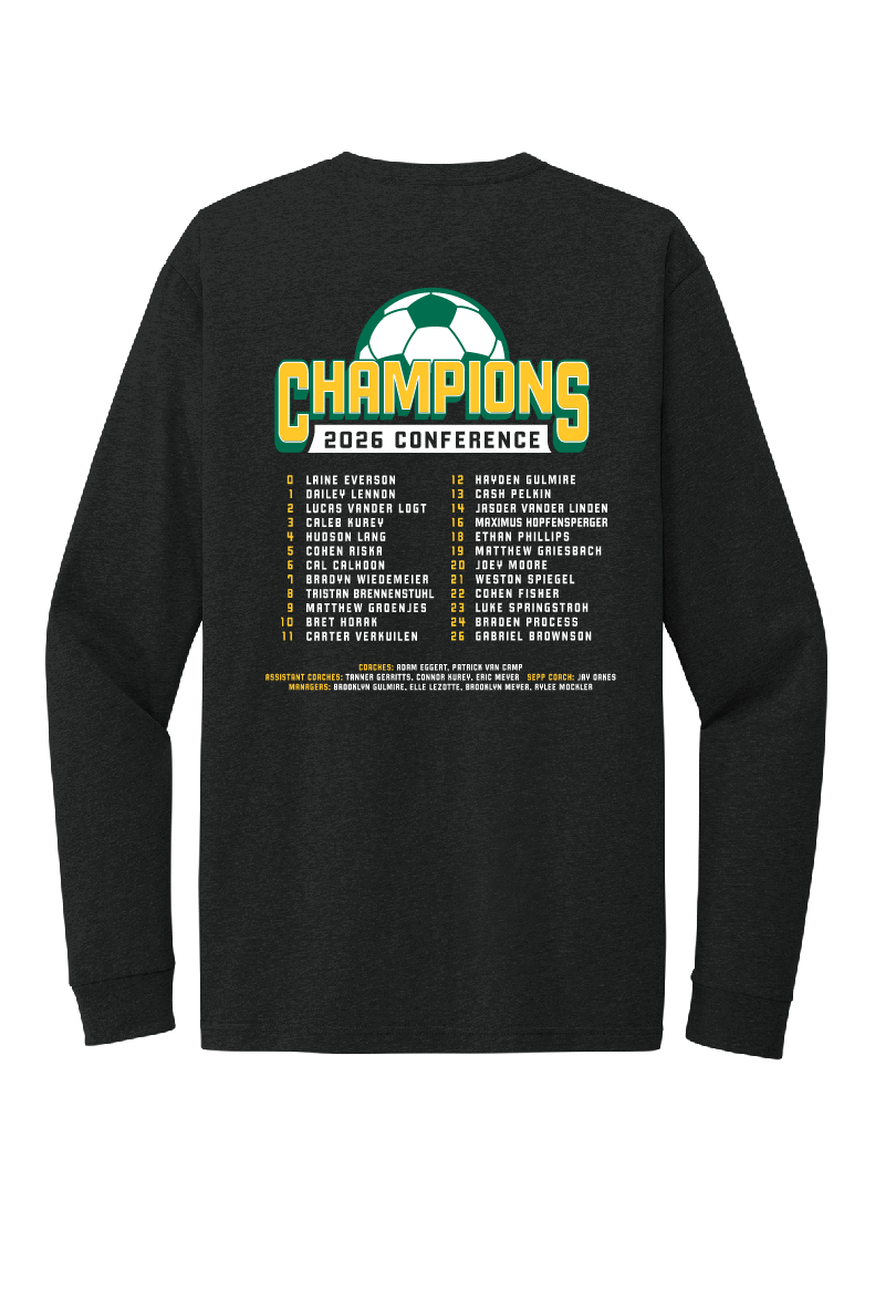 Freedom Irish Boys Soccer Conference Champs Black Next Level Long Sleeve ~ Unisex/Youth~