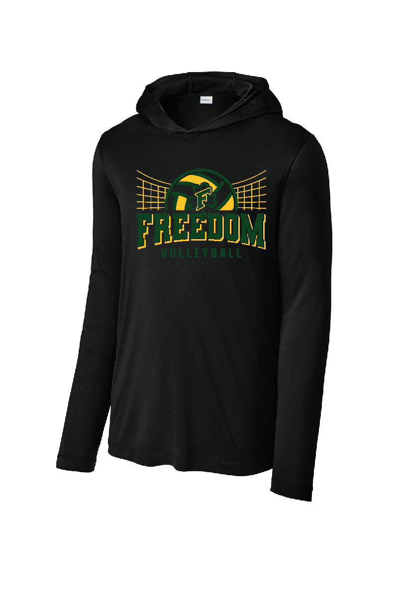 Freedom Volleyball Sport-Tek® Posi-UV® Pro Long Sleeve Hoodie~ Men's~ 2 Colors