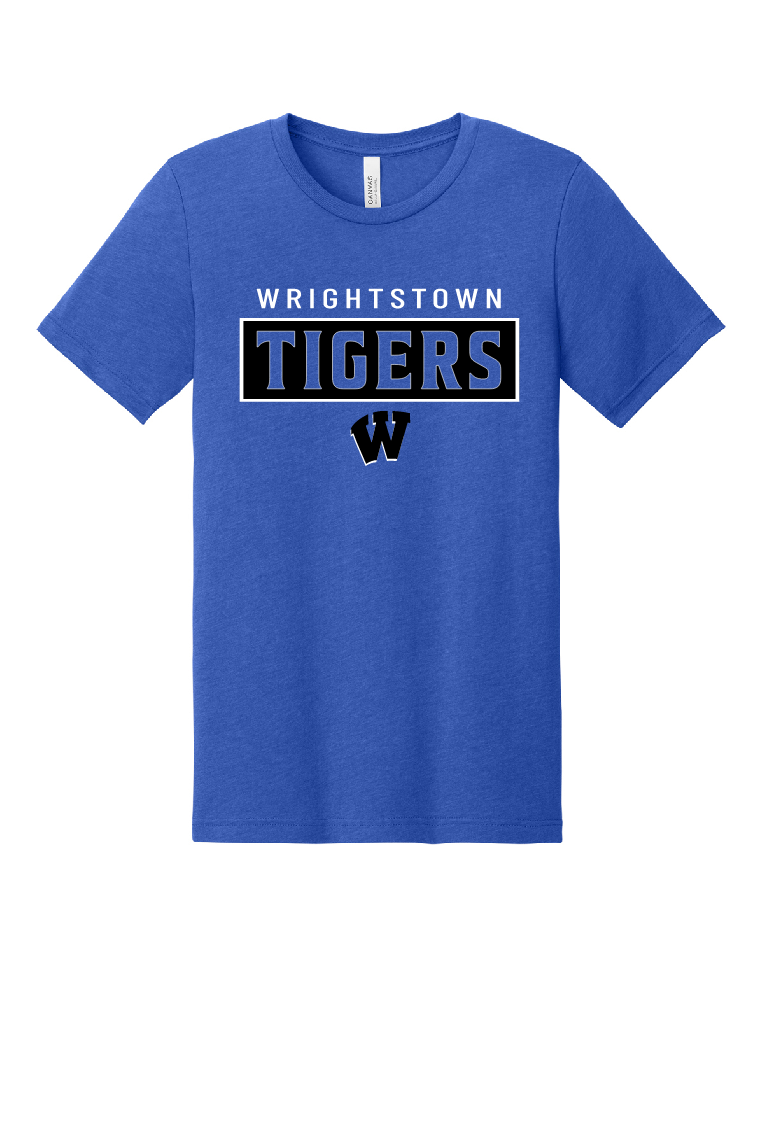 Wrightstown Tigers Bella Canvas Jersey Tee~ Unisex and Youth~ 2 Colors