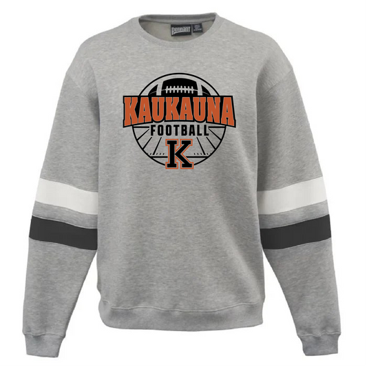 Kaukauna Football Varsity Black and White Stripe Pennant Crew~ Unisex