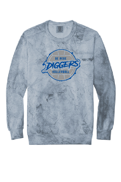 De Pere Diggers Comfort Colors Ocean Crewneck ~ Adult