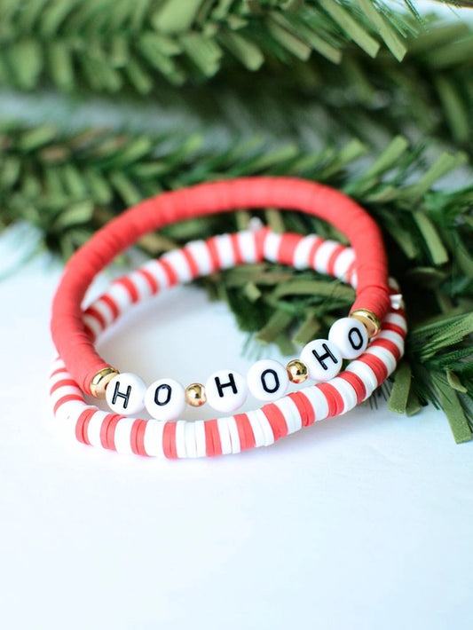 Ho Ho Ho 2 Stretch Bracelets