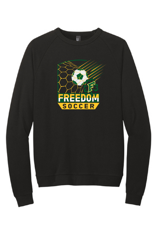 Freedom Soccer Bella Canvas Black Crewneck~ Unisex