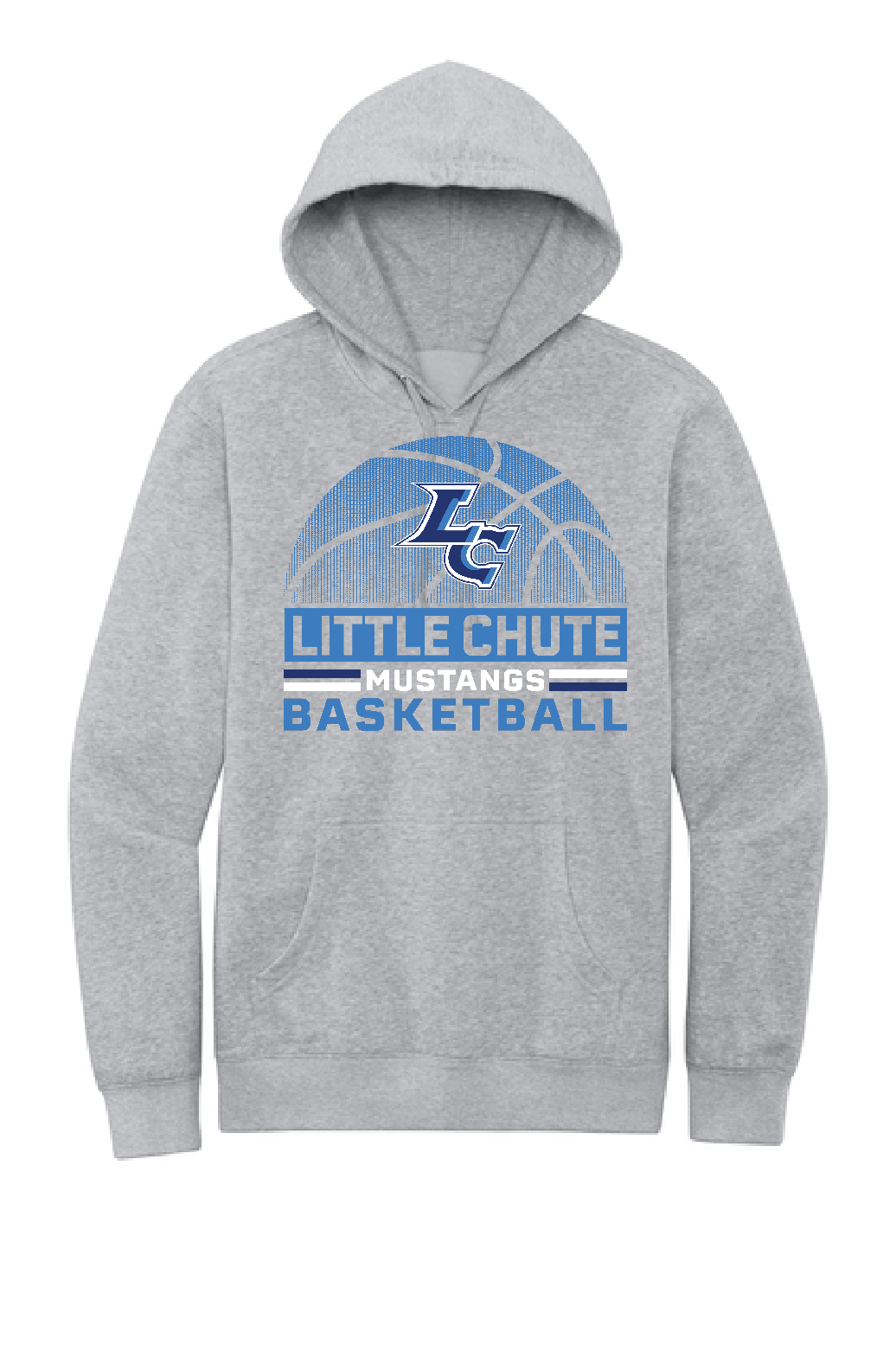 Little Chute Basketball Black District Hoodie ~ 2 Colors