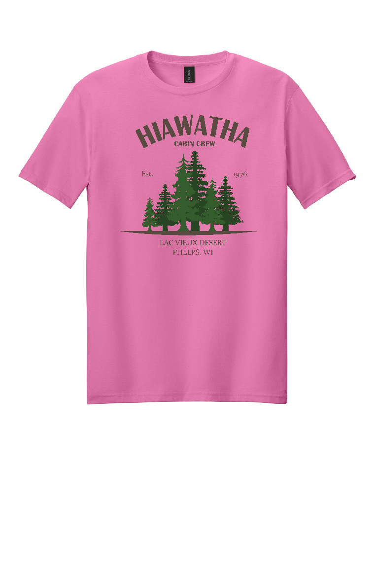 Hiawatha Cabin Crew Logo Gildan Softstyle Tee-Youth and Adult