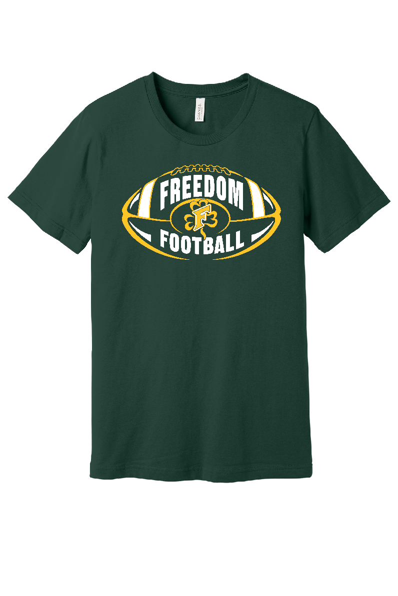Freedom Football Bella Canvas Jersey Tee~ Unisex and Youth~ 3 Colors