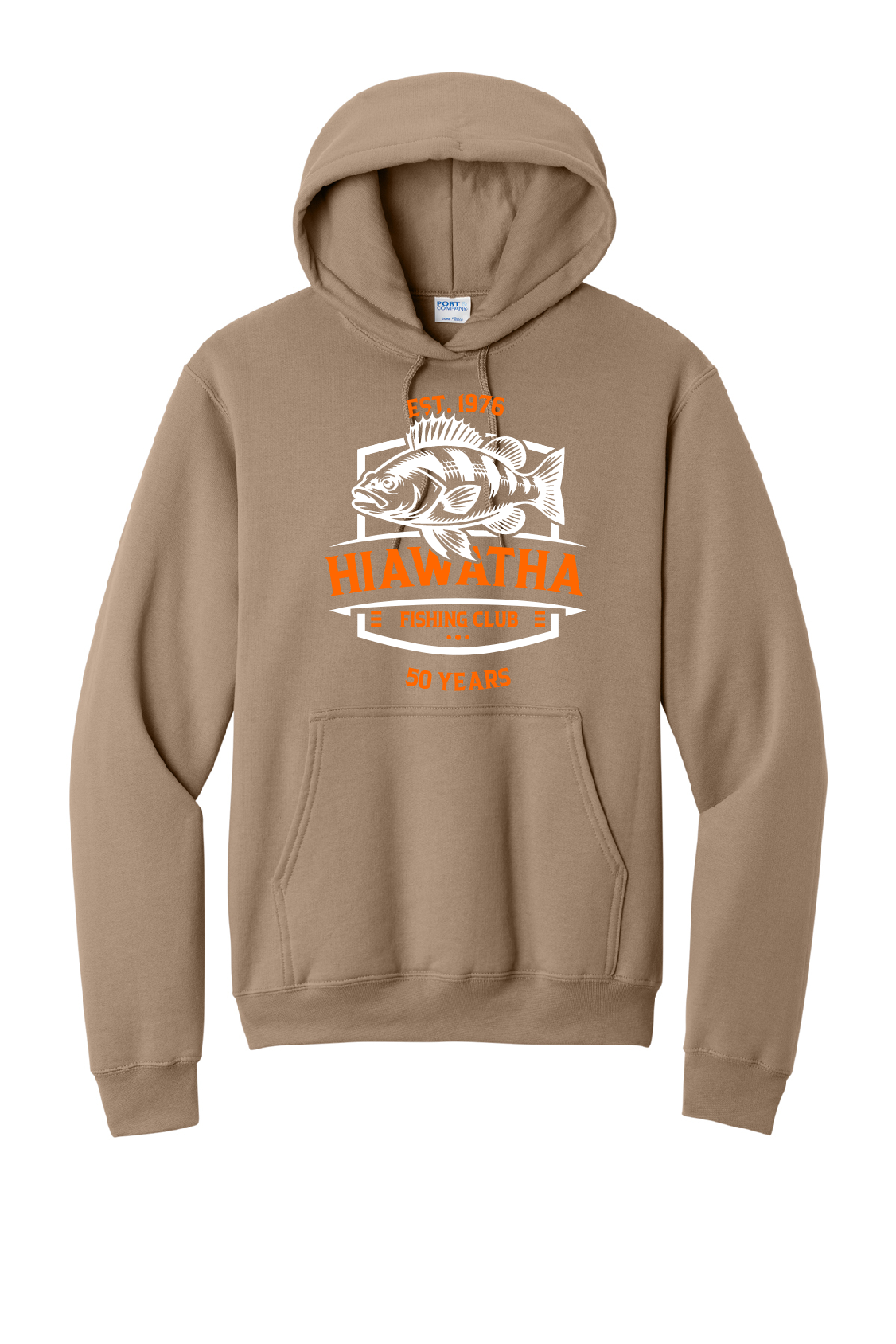 Hiawatha Orange Perch Port & Company Hoodie~ Youth and Adult Sizes