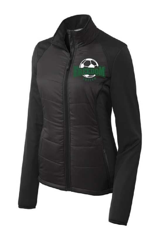 Freedom Soccer Port Authority Ladies Soft Shell Hybrid Jacket